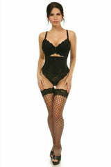 Daisy Corsets Lavish Black Lace Mini Cincher - Daisy Corsets - Flyclothing LLC