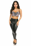 Daisy Corsets Lavish Pink Plaid Underwire Short Bustier - Daisy Corsets