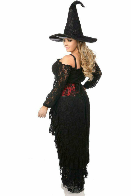 Daisy Corsets Lavish 4 PC Lace Witch Corset Costume - Daisy Corsets - Flyclothing LLC
