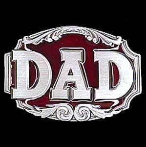 Dad 3D Enameled Belt Buckle - Siskiyou Buckle