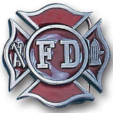 Fireman's Cross Enameled Belt Buckle - Siskiyou Buckle