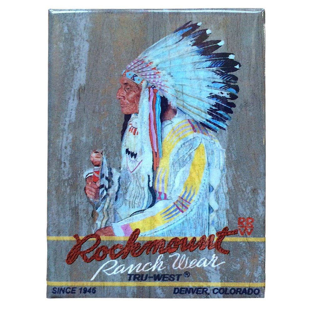 Rockmount Indian Chief Vintage Western Magnet - Rockmount Clothing - Flyclothing LLC