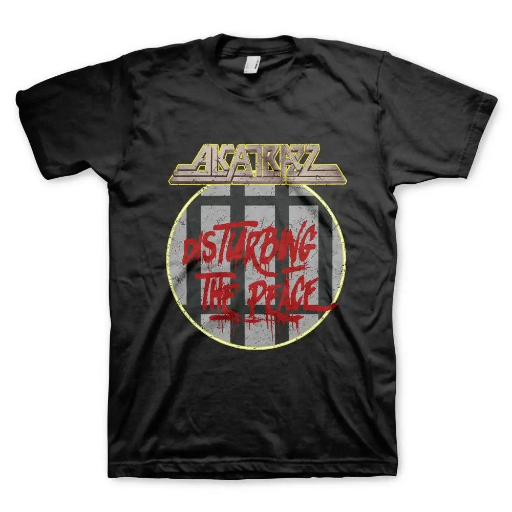 Alcatrazz Disturbing The Peace Black Mens T-Shirt - Alcatrazz - Flyclothing LLC
