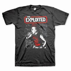 Exploited Start A War Mens T-Shirt - Flyclothing LLC