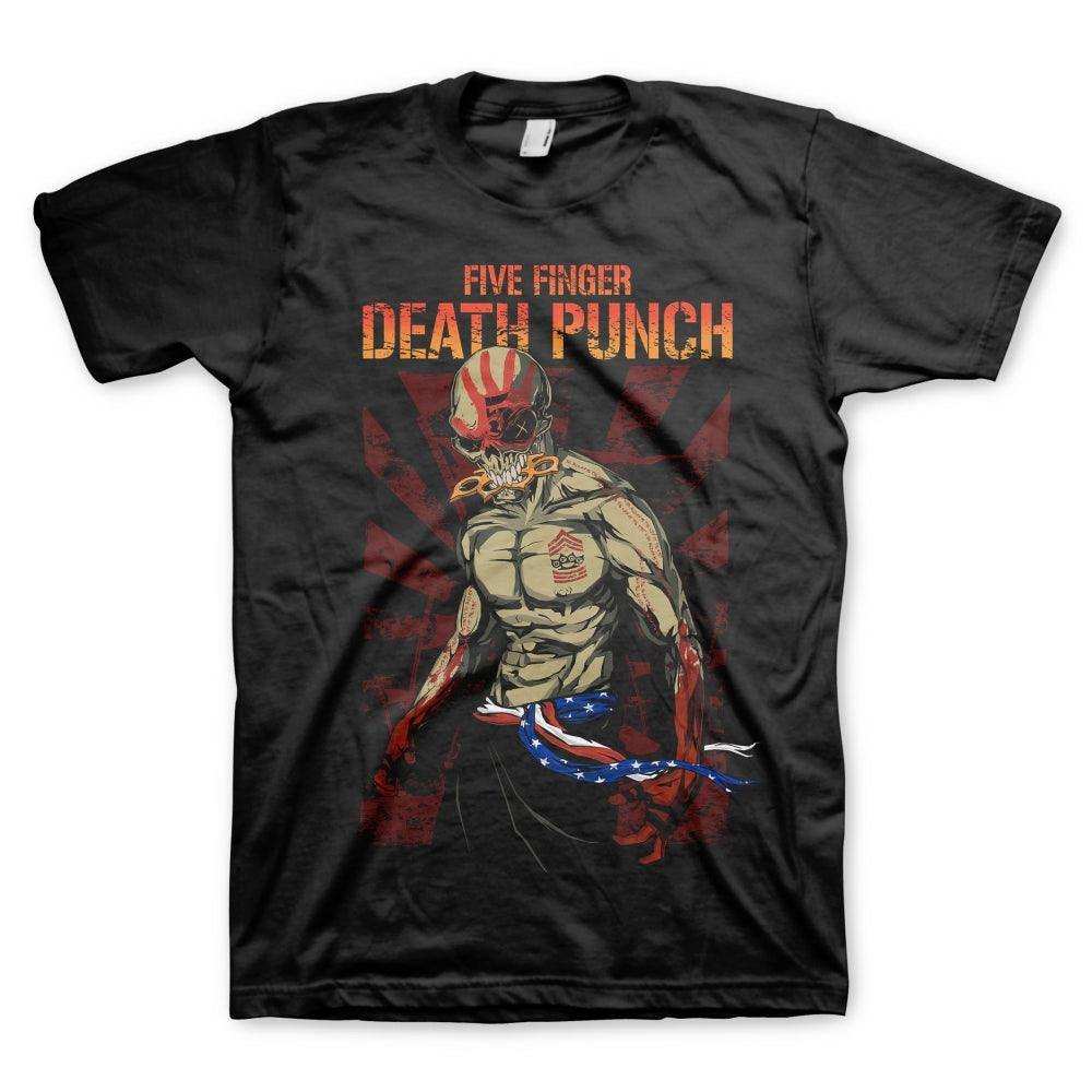 Five Finger Death Punch Patriotic Mens T-Shirt - Five Finger Death Punch