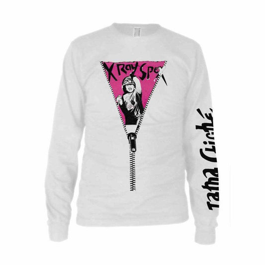 XRay Spex Zipper Long Sleeve White Shirt - XRay Spex - Flyclothing LLC