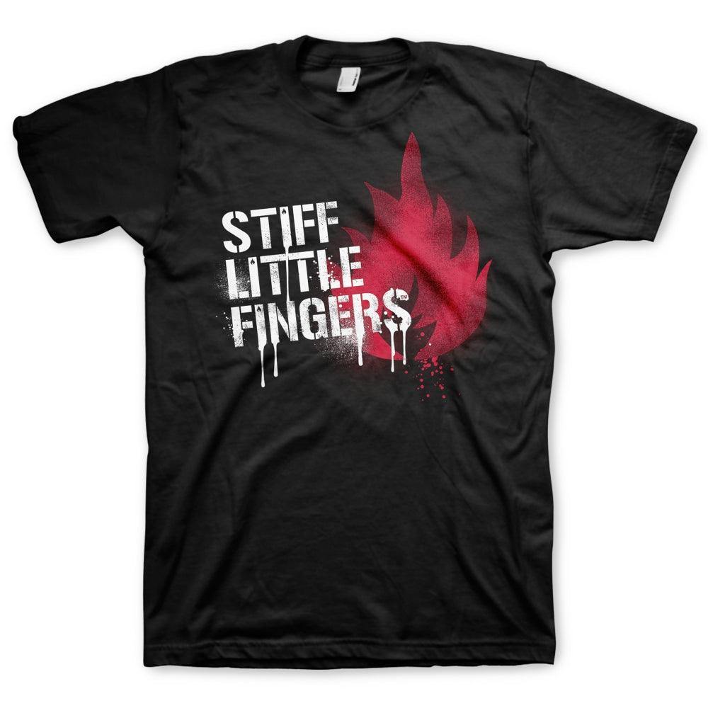 Stiff Little Fingers Graffiti Mens T-Shirt - Stiff Little Fingers
