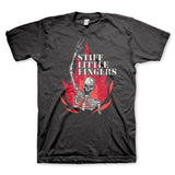 Stiff Little Fingers Skeleton Flame Mens T-Shirt - Stiff Little Fingers