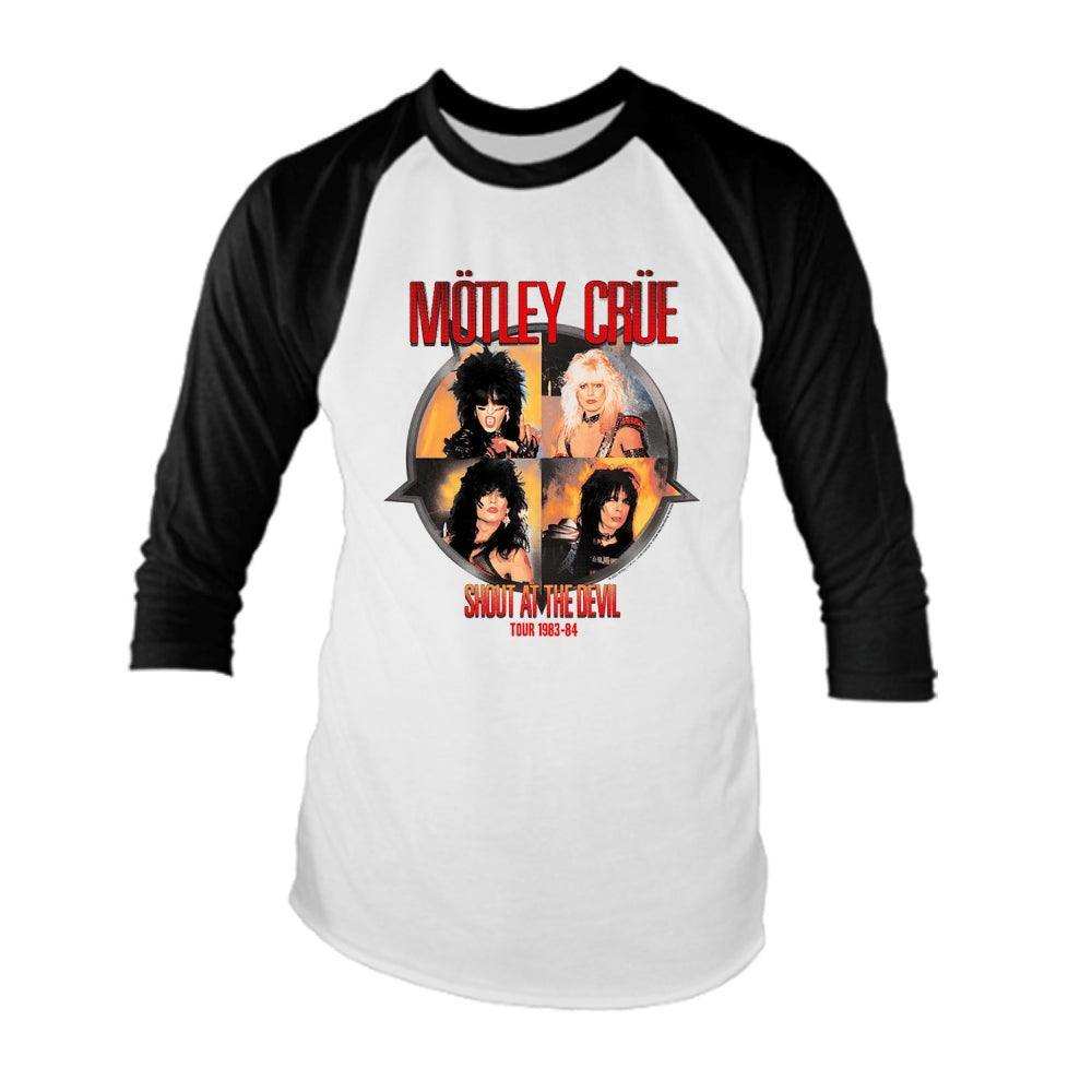Motley Crue Shout Raglan Shirt - Motley Crue - Flyclothing LLC