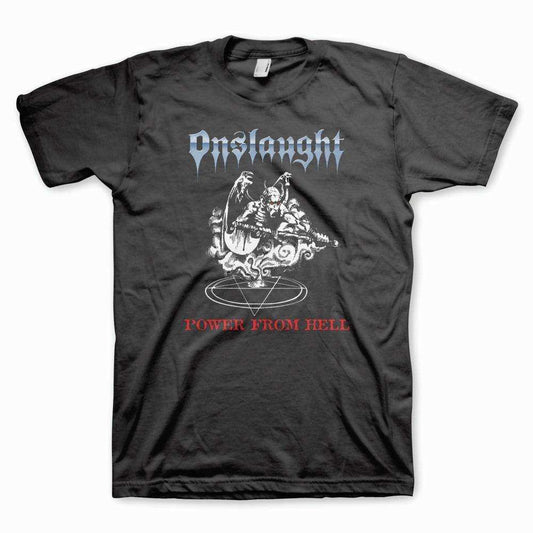 Onslaught Power from Hell Mens T-Shirt - Onslaught - Flyclothing LLC