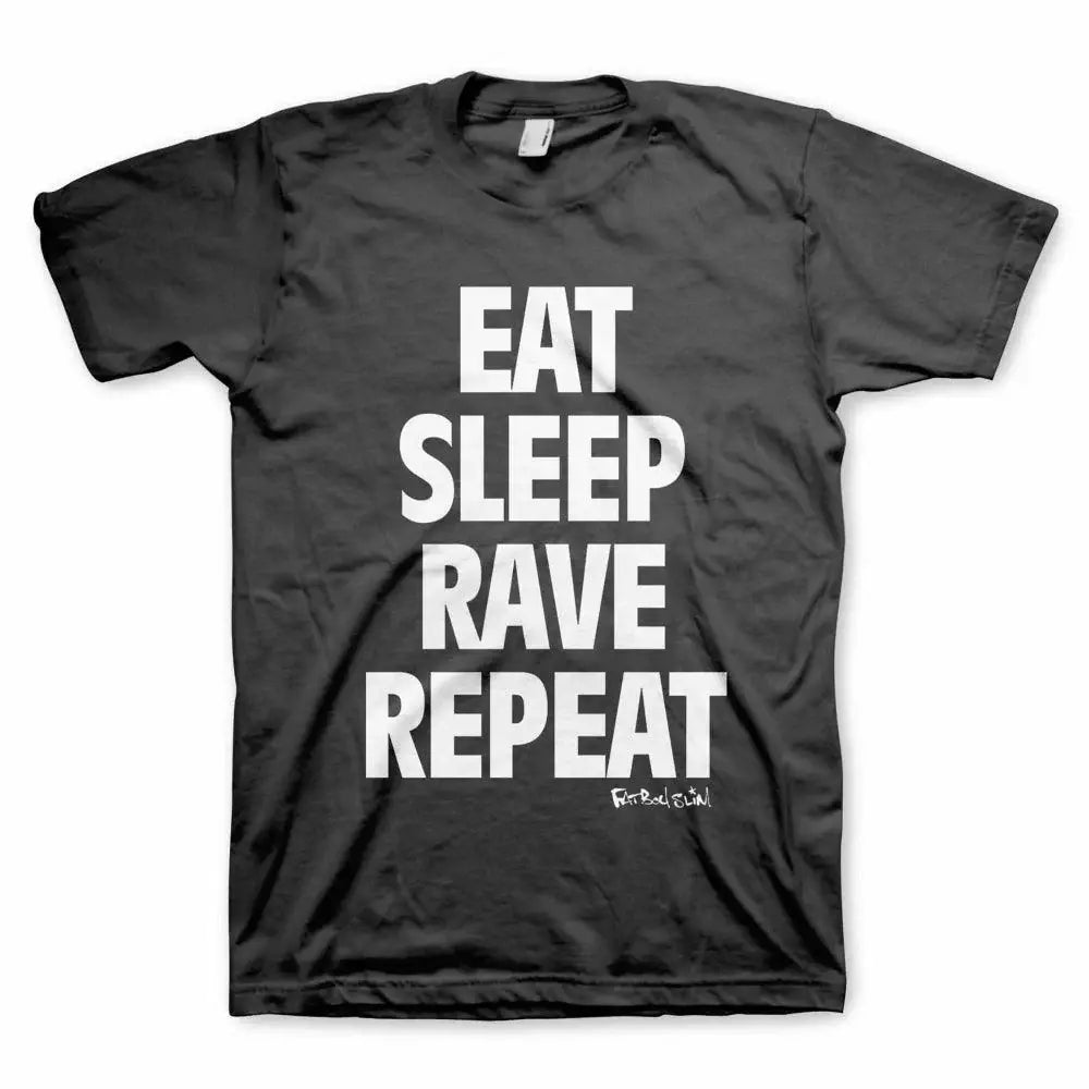 Fat Boy Slim Eat Sleep Mens T-Shirt - Fat Boy Slim - Flyclothing LLC