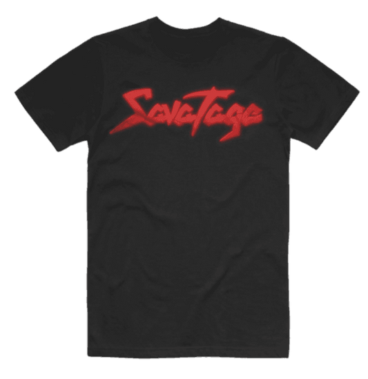 Savatage Red LOGO Mens T-Shirt - Flyclothing LLC