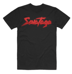 Savatage Red LOGO Mens T-Shirt - Flyclothing LLC