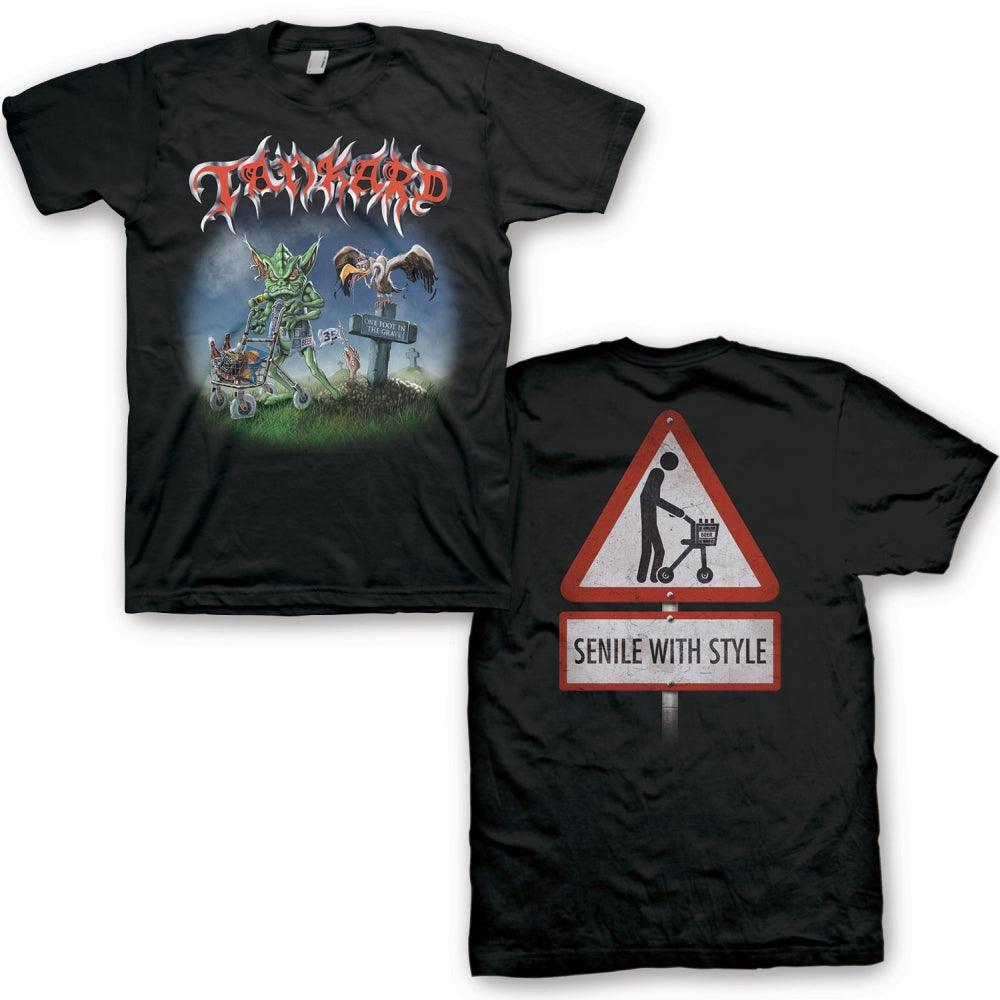 Tankard One Foot In The Grave Mens T-Shirt - Flyclothing LLC