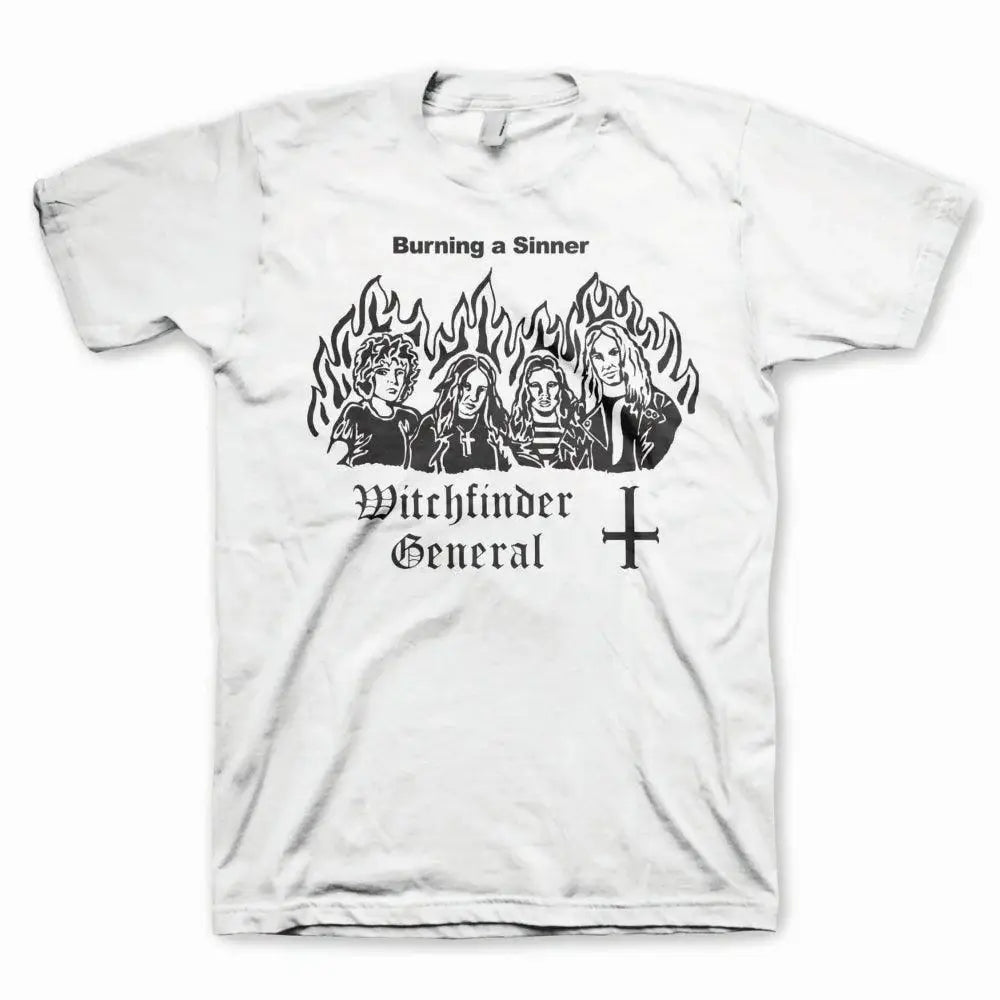 Witchfinder General Burn a Witch Mens T-Shirt - Witchfinder General - Flyclothing LLC