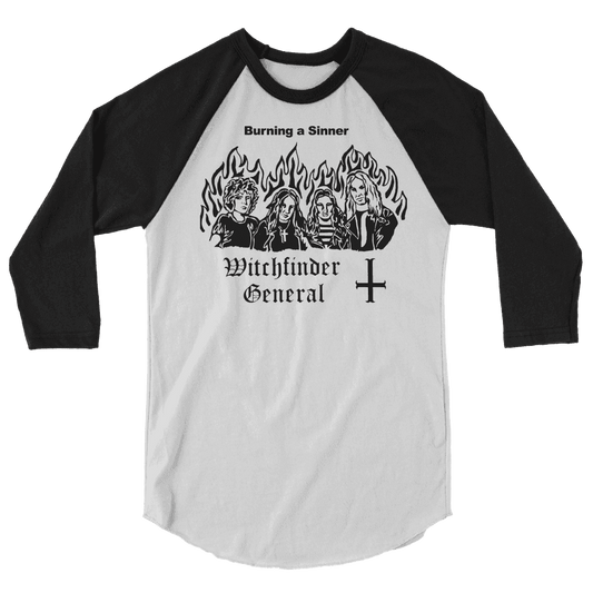 Witchfinder General Burn a Witch Raglan Shirt - Witchfinder General - Flyclothing LLC
