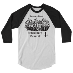 Witchfinder General Burn a Witch Raglan Shirt - Flyclothing LLC