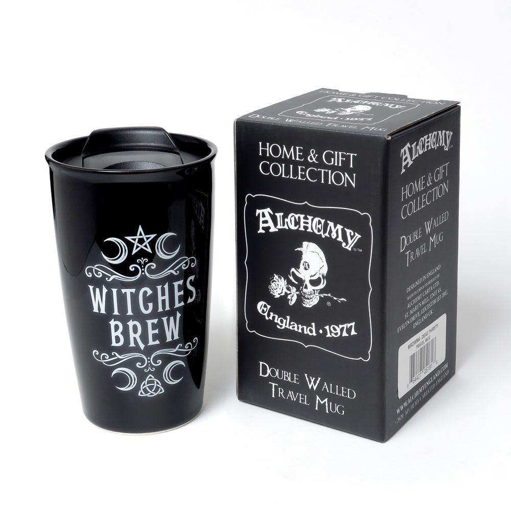 The Vault Crescent Witches Brew Double Walled Mug - Alchemy Gothic - Flyclothing LLC