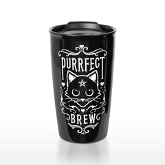 The Vault Purrfect Brew Double Walled Mug - Flyclothing LLC