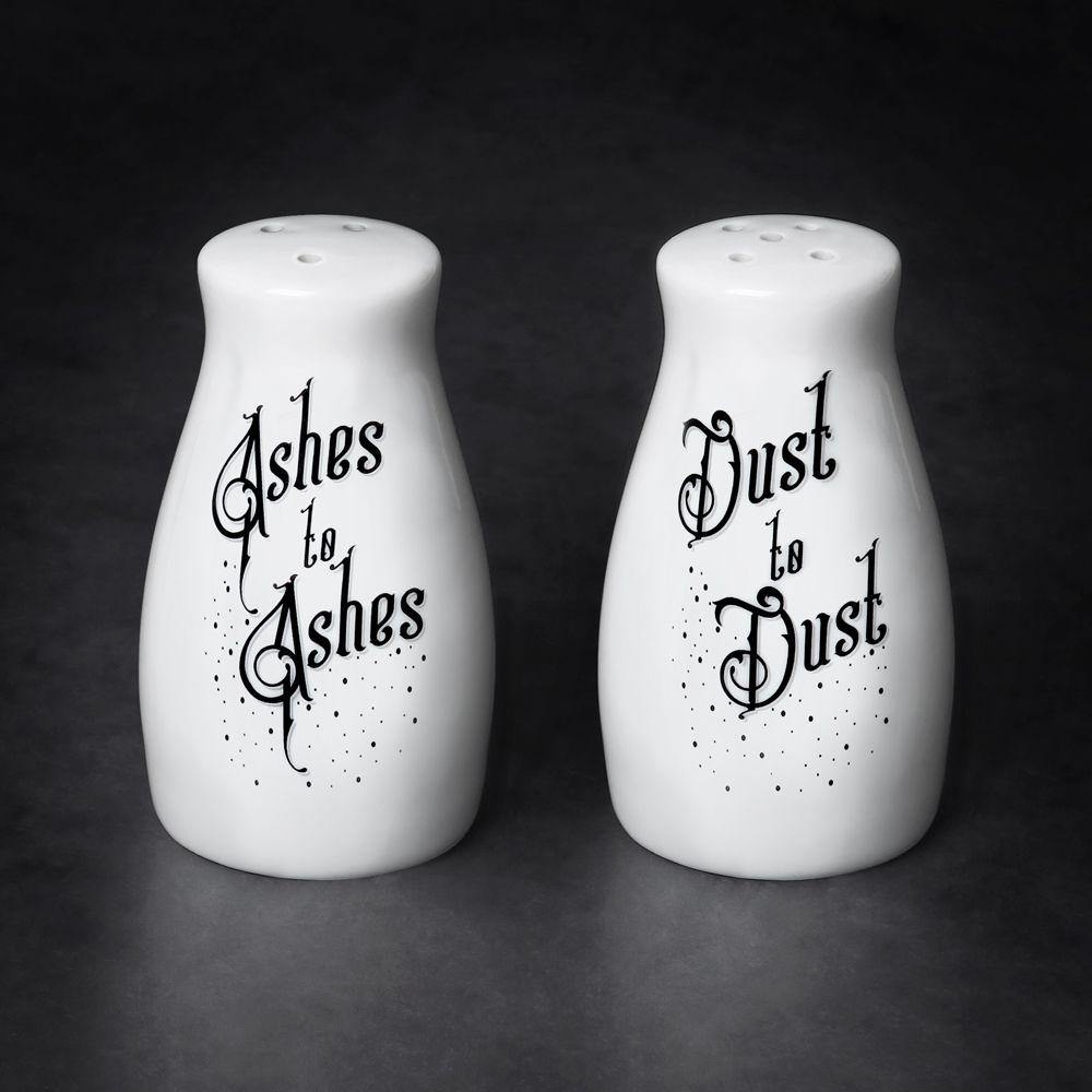 The Vault Ashes to Ashes/Dust to Dust Salt & Pepper Shaker Set - Alchemy Gothic
