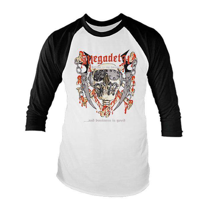 Megadeth Killing Is My Business Raglan Shirt - Megadeth - Flyclothing LLC