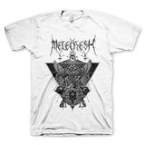 Melechesh Triangular Wings White T-Shirt - Melechesh