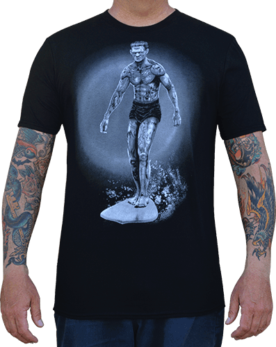 Midnight Rider Men's Tee Black - Lowbrow Art Company