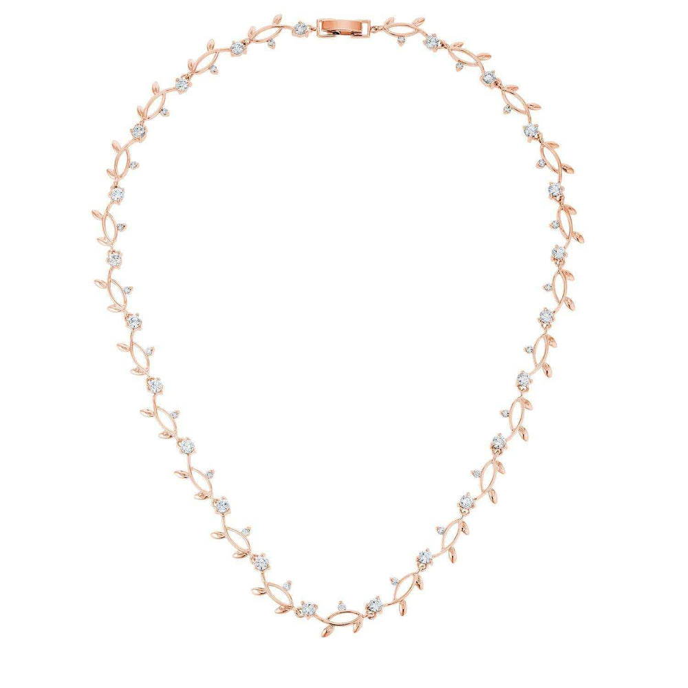 Rose Gold Tone Vineyard Necklace - JGI - Flyclothing LLC