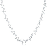 Rhodium Plated Vineyard Necklace - JGI