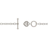 Toggle Pave Heart Necklace - JGI