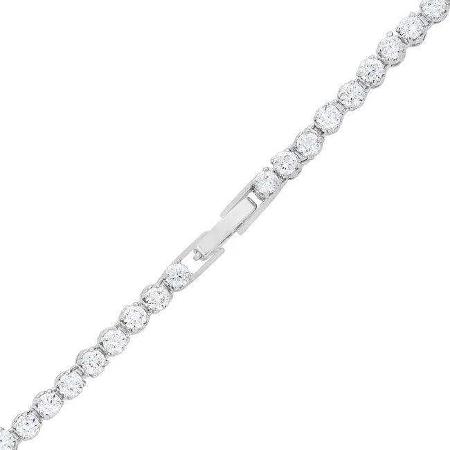 Bejeweled Cubic Zirconia Pear Drop Necklace - JGI - Flyclothing LLC