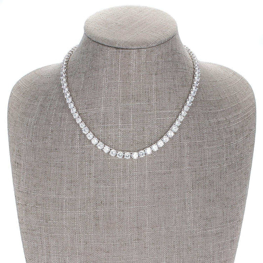 Graduated Cubic Zirconia Necklace - JGI - Flyclothing LLC