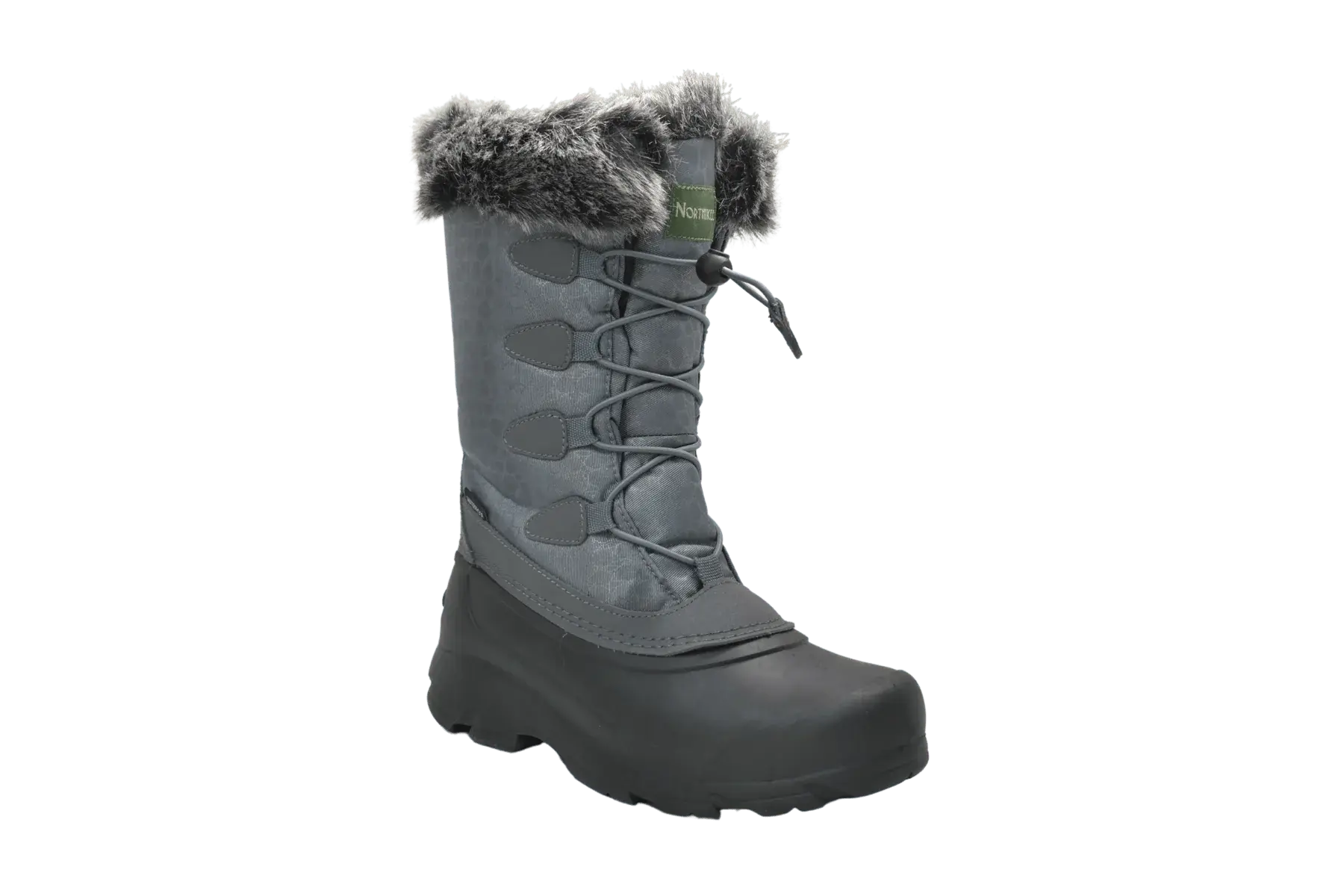 Northikee Womens Lace Winter Boots Grey - Northikee - Flyclothing LLC
