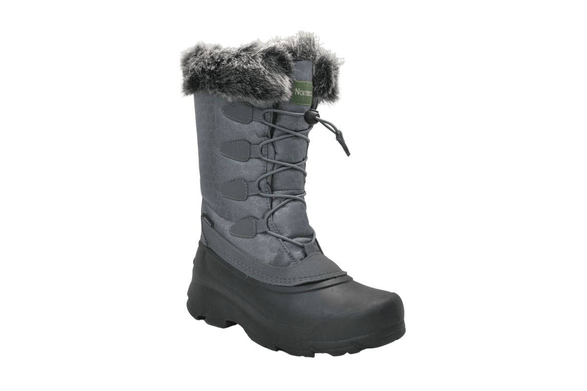 Northikee Womens Lace Winter Boots Grey - Flyclothing LLC