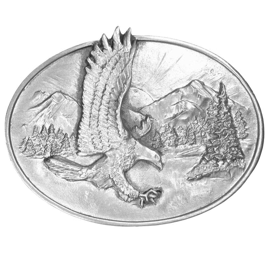 Eagle Antiqued Belt Buckle - Siskiyou Buckle