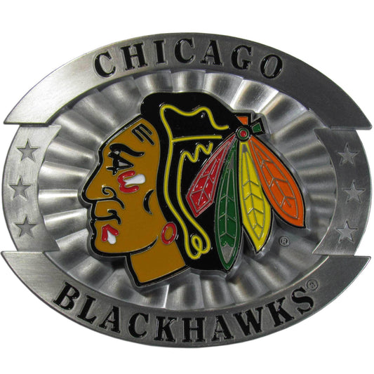 Chicago Blackhawks® Oversized Belt Buckle - Siskiyou Buckle