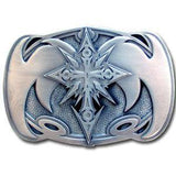 Cross with Wings Oversized Belt Buckle - Siskiyou Buckle