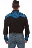 Scully ROYAL FLORAL TOOLED EMBROIDERY SHIRT - Scully Leather