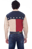 Scully ANTIQUE RED/WHITE/BLUE COLOR BLOCK SHIRT - Scully Leather