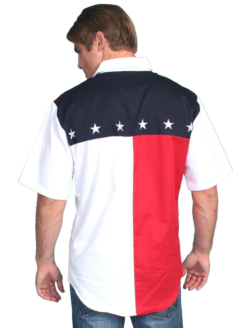 Scully White American Flag 100% Cotton Shirt - Scully Leather - Flyclothing LLC