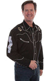 Scully BLACK SKULLS GUNS N CARDS Shirt - Scully Leather - Flyclothing LLC