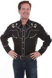 Scully BLACK SKULLS GUNS N CARDS Shirt - Scully Leather - Flyclothing LLC