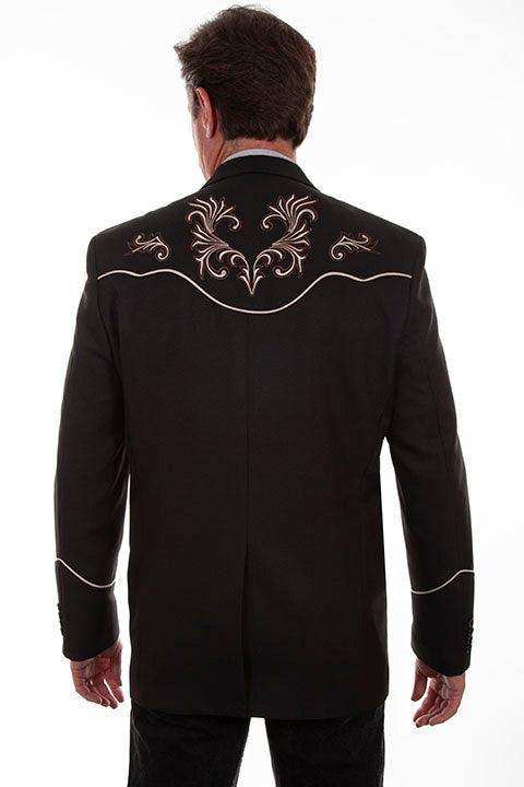 Scully BLACK EMBROIDERED BLAZER - Scully Leather - Flyclothing LLC