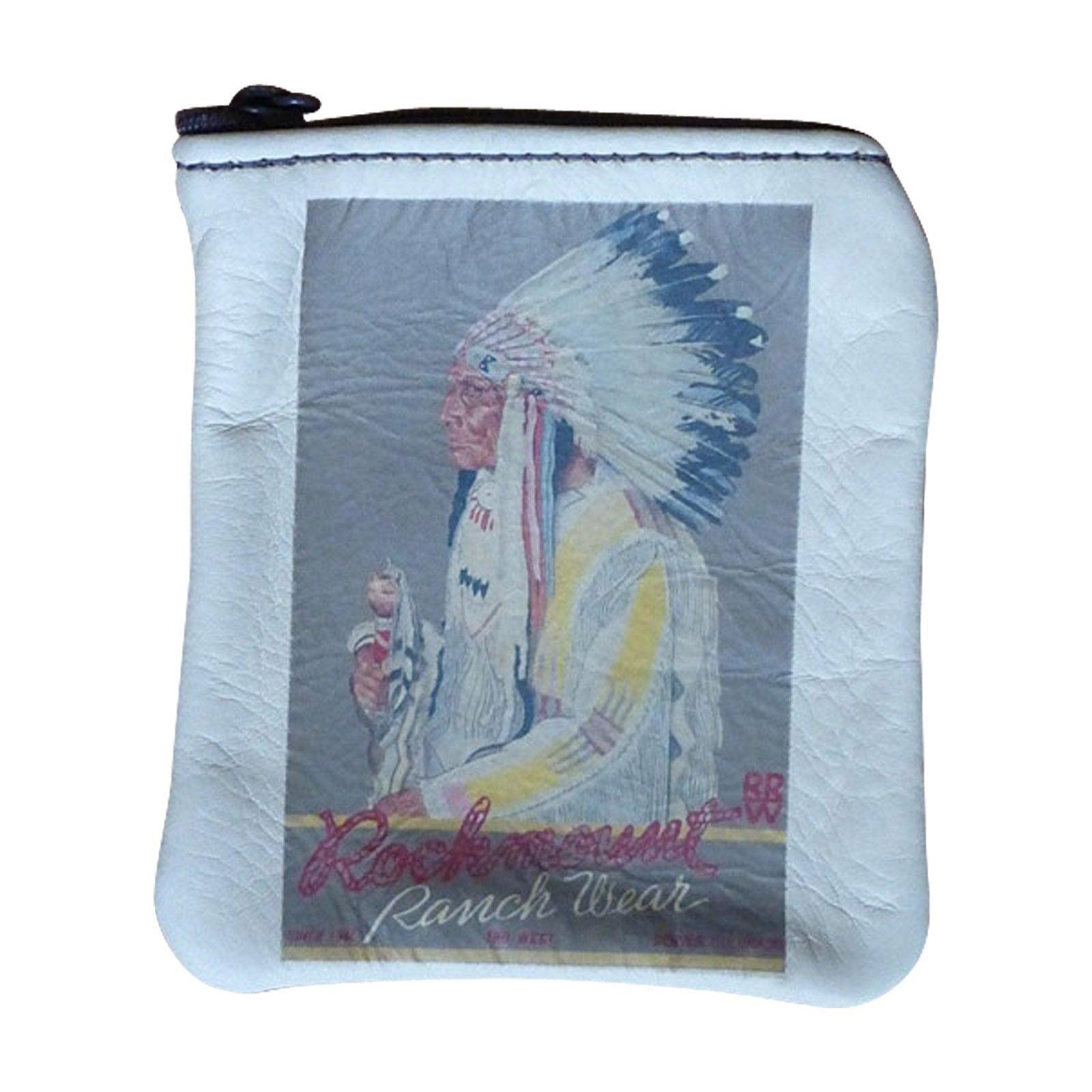 Vintage Indian Chief Leather Western Coin Purse - Flyclothing LLC