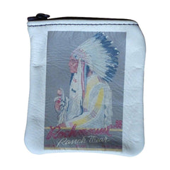 Vintage Indian Chief Leather Western Coin Purse - Flyclothing LLC