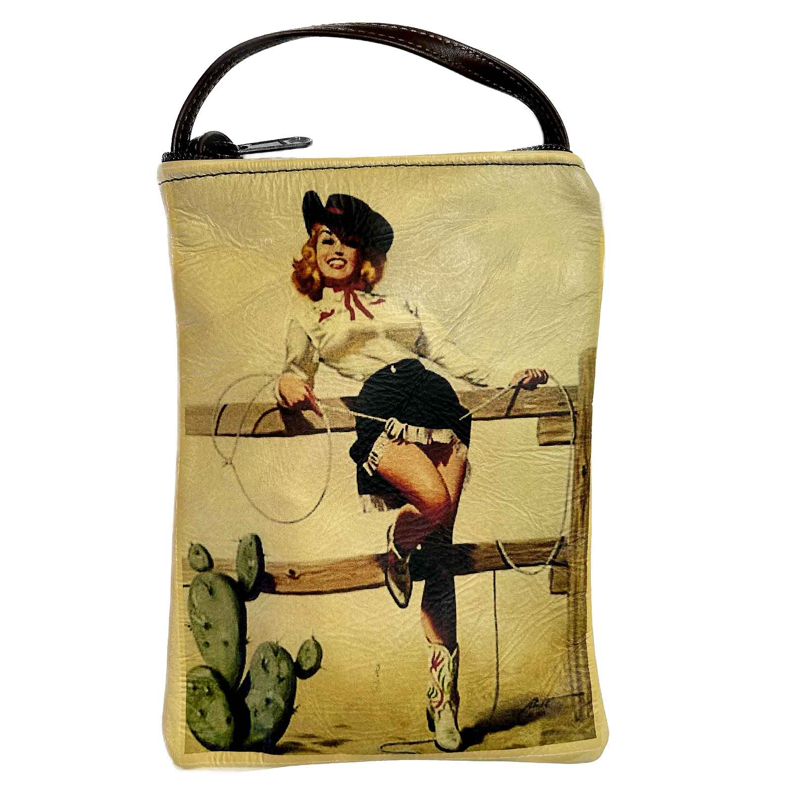 Rockmount Clothing Pin-Up Cowgirl in Boots Leather Western Purse - Rockmount Clothing - Flyclothing LLC