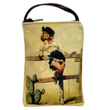 Rockmount Clothing Pin-Up Cowgirl in Boots Leather Western Purse - Rockmount Clothing - Flyclothing LLC
