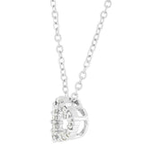 Cubic Zirconia Heart Silhouette Pendant - JGI