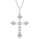 Brilliant Cubic Zirconia Cross Pendant - JGI - Flyclothing LLC