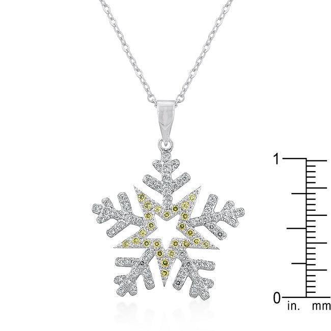 Pave Snowflake Pendant - Flyclothing LLC